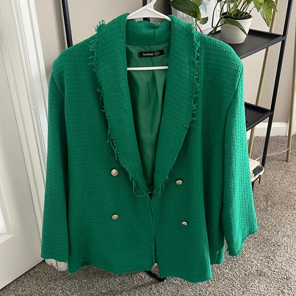 Boohoo jacket in green